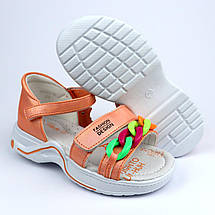 9945B Коралові босоніжки для дівчинки із закритою п'ятою тм Том.м, фото 3