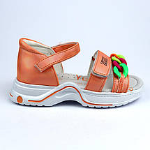 9945B Коралові босоніжки для дівчинки із закритою п'ятою тм Том.м, фото 5