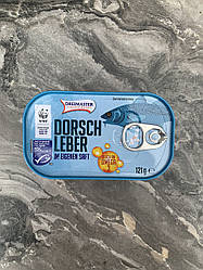 Печінка тріски Dreimaster Dorschleber у власному соку 121 грм