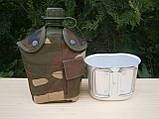 Фляга з кружкою US Вottle 1 л пластикова в чохлі Woodland, фото 5