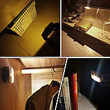 Світлодіодний датчик руху нічник, Stick-On Night Light від батареї, фото 6