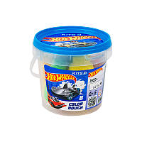 Тісто для ліпки кольорове в відерці 8 кольорів по 20 грам Kite Hot Wheels HW23-137, 65117