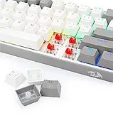 Клавіатура Redragon Fizz K617 RGB USB механічна, дротова, розмір 60% — Білий +сірий, фото 7