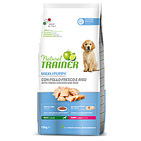 Сухий корм для цуценят великих порід до 8 місяців Трейнер Trainer Natural Super Premium Puppy Maxi 12кг