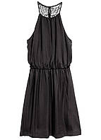 Сукня літня з мереживною спинкою H&M Чорна 10447 M (44)