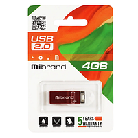 Флешка 4Гб USB 2.0 червоний Chameleon Mibrand, фото 2