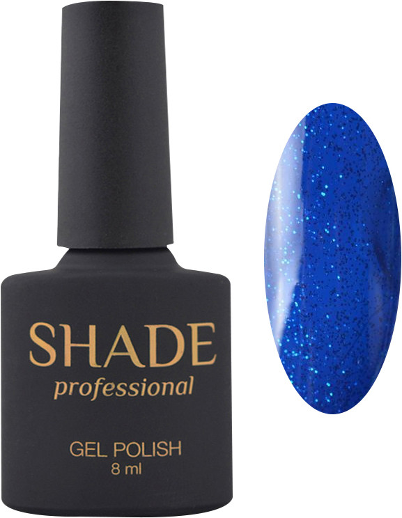 Гель-лак SHADE G025 (яскраво-синій з блискітками), 8мл