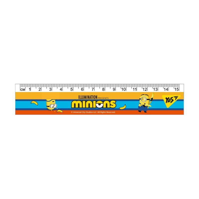 Лінійка YES 15 см "Minions" 370644