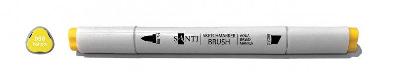 Маркер акварельний "SANTI sketch", SM-59, теплий жовтий 390725 G-Rich, фото 1