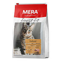 Сухой корм для кошек MERA (Мера) finest fit Indoor корм для котов со свежим мясом птицы и лесными ягодами 1,5