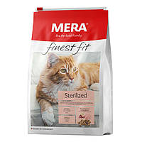Сухой корм для стерилизованных котов MERA finest fit Sterilized со свежим мясом птицы и клюквой 1,5 кг