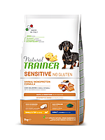Сухий корм для дорослих собак дрібних порід лосось Трейнер Natural Trainer Dog Sensitive Adult Mini 7кг