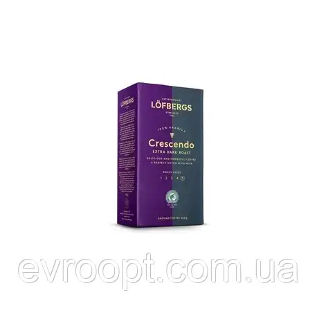 Кава мелена Lofbergs crescendo extra dark roast 500 г
