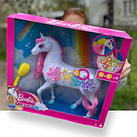 Сияющий единорог Барби Дримтопия Barbie Dreamtopia Brush 'n Sparkle Unicorn Mattel GFH60