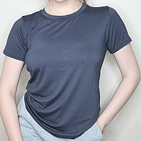 Жіноча футболка, 48-52 р-р. Літня однотонна футболка, базова футболка, віскоза