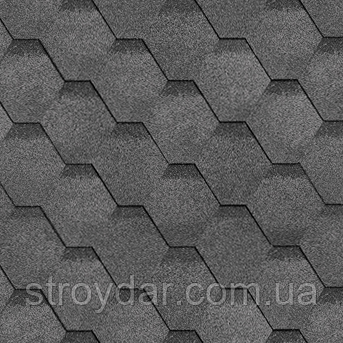 Бітумна черепиця SHINGLAS Фінська Соната Сіра, фото 1