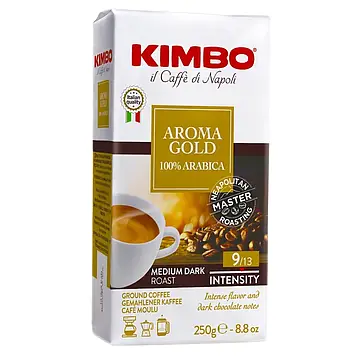 Кава мелена KIMBO Aroma Gold 100% Arabica 250 г