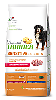 Сухий корм для дорослих собак середніх великих порід кролик Трейнер Trainer Dog Sensitive Adult Medium&Maxi 12кг