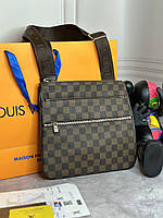 Мужская сумка планшетка через плечо планшетка Louis Vuitton мессенджер почтовая сумка Луи Виттон