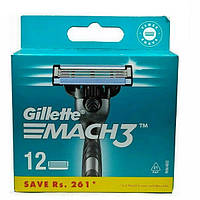 Змінні картриджі для гоління Gillette Mach3, 12 шт.