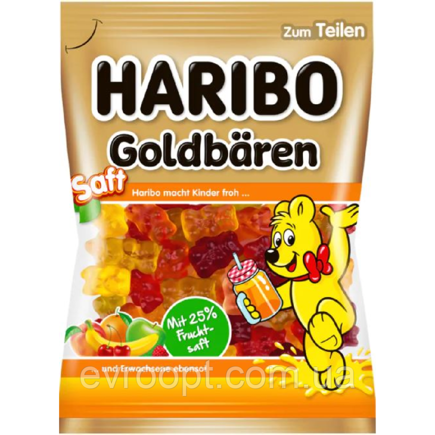 Haribo Saft-Goldbären 160 г, фото 1