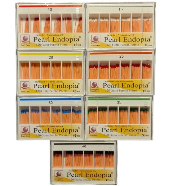 Штифти гутаперчеві Pearl Endopia 120 шт., фото 1