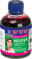 Чернила WWM HP Universal HELENA, 22/28/56/110/121/122/134/135/136/141/901, Magenta, 200 г (HU/M)