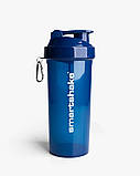 Шейкер спортивний Smartshake Lite 1000ml Glossy-Navy Blue, фото 3