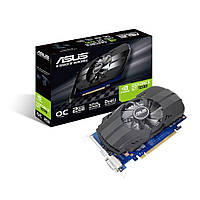 GeForce GT1030 OC, Asus, 2Gb DDR5, 64-bit, DVI/HDMI, 1531/6008MHz (PH-GT1030-O2G) Б/У