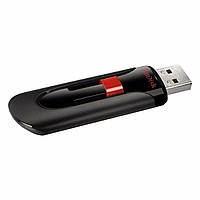 Флешка для ноутбука Flash SanDisk USB 2.0 Cruzer Glide 128Gb Black/Red (SDCZ60-128G-B35)