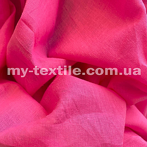 Батист тканина натуральна 80 г/м2 ширина 140 см Малиновий