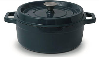 Каструля Nois Tierra deep teal d28,5 см чавун з ємаль-покриттям (830072)