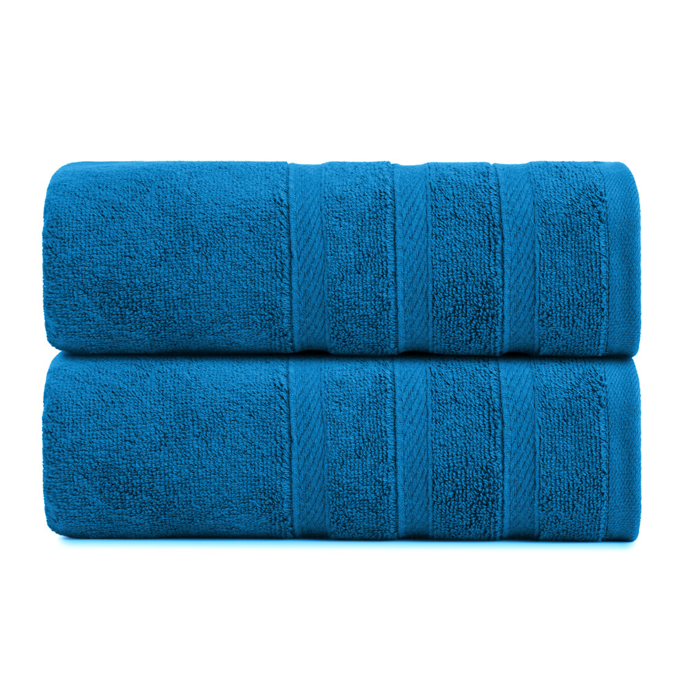 Рушник махровий Косичка 50х100 см т/синій, фото 1