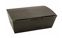 Коробка для нагетсов и суши Turkey чорний 16,5х10,5 см h5,8 см бумажное (013806Ч/25/100)