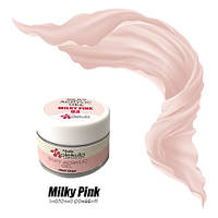 Molekula Silky Acrylic Gel № 03 Milky Pink - акрил-гель, полигель молочно-розовый, 15 мл