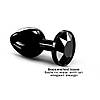 Металева анальна пробка з кристалом Dorcel Diamond Plug Black M, фото 8