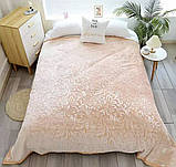 Велюрове покривало з тисненням 200*240/якісне велюрове покривало на велике ліжко, фото 2