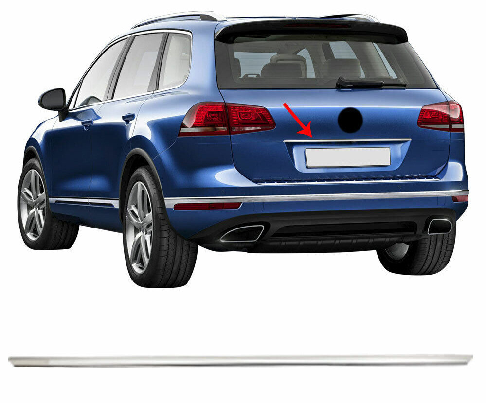 Хром планка над номером OmsaLine (нерж) для Volkswagen Touareg 2018↗ рр.