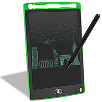 Детский графический планшет для рисования со стилусом 8.5 LCD Writing Tablet Green 543IM-65