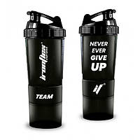 Шейкер IronFlex Spider Bottle 500 мл + 2 контейнера, Never Ever Give Up