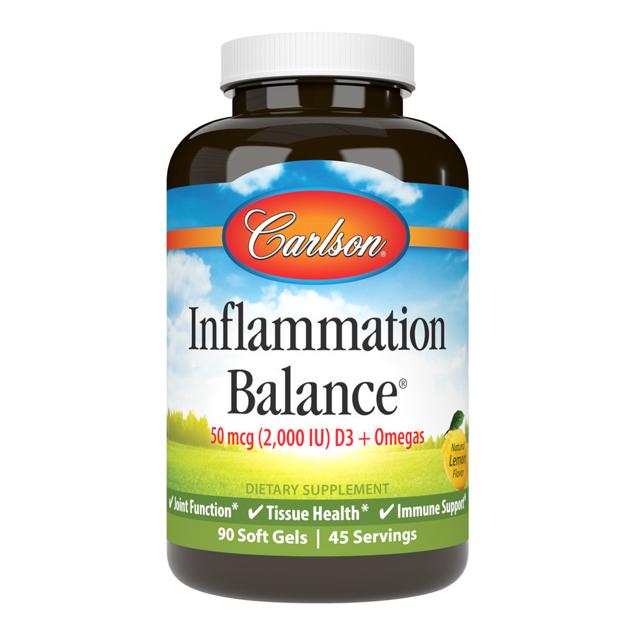 Жирные кислоты Carlson Labs Inflammation Balance, 90 капсул - фото 1 - id-p1830937495