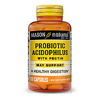 Пробиотики и пребиотики Mason Natural Probiotic Acidophilus With Pectin, 100 капсул