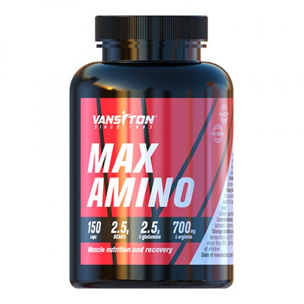 Аминокислота Vansiton Max Amino, 150 Капсул — Купить Недорого на Bigl ...