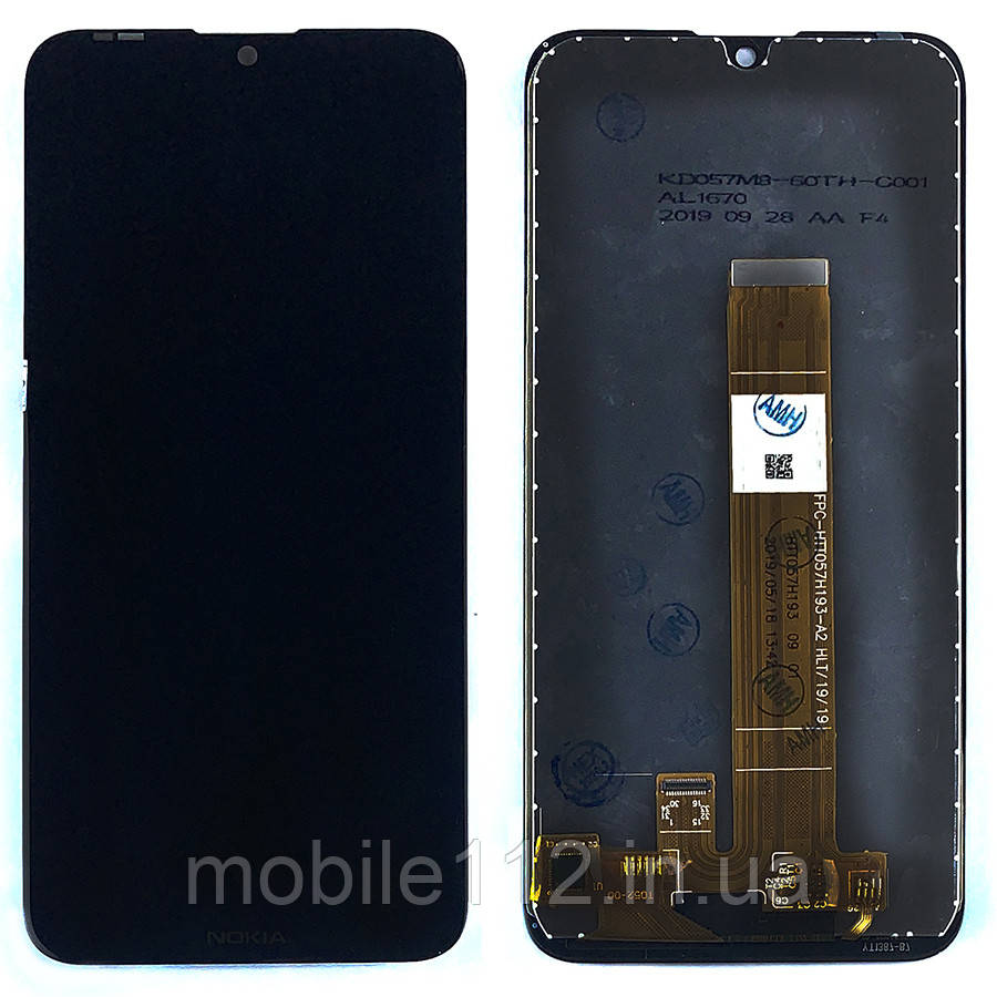 Екран (дисплей) Nokia 2.2 TA-1188 з тачскріном чорний