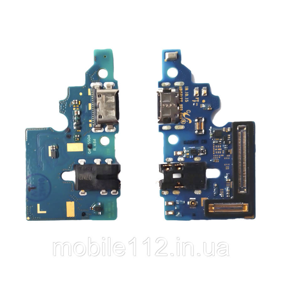 Шлейф Samsung Galaxy A51 2019 A515F з роз'ємом зарядки, навушників та мікрофоном Оригінал Китай - нижня плата, фото 1