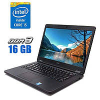 Ноутбук Dell Latitude E5450 /14"/Core i5-5200U 2 ядра 2.2GHz/16GB DDR3 / 480 GB SSD /HD Graphics 5500/Webcam