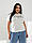 Жіноча базова футболка однотон кулір California норма/батал No 6022, фото 4
