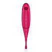 Вібратор для клітора з вакуумною стимуляцією Satisfyer Twirling Pro Red, фото 3