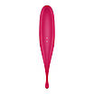 Вібратор для клітора з вакуумною стимуляцією Satisfyer Twirling Pro Red, фото 4