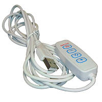 LED диммер 5В 3А с кабелем USB 2 канала
